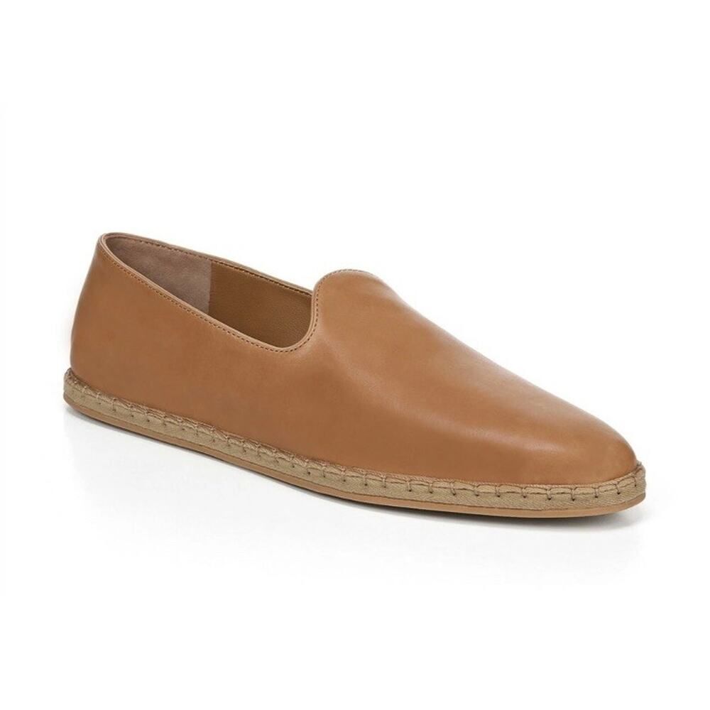 Vince 258009 Womens Malia Leather Loafer Flat Tan Size 7 Medium